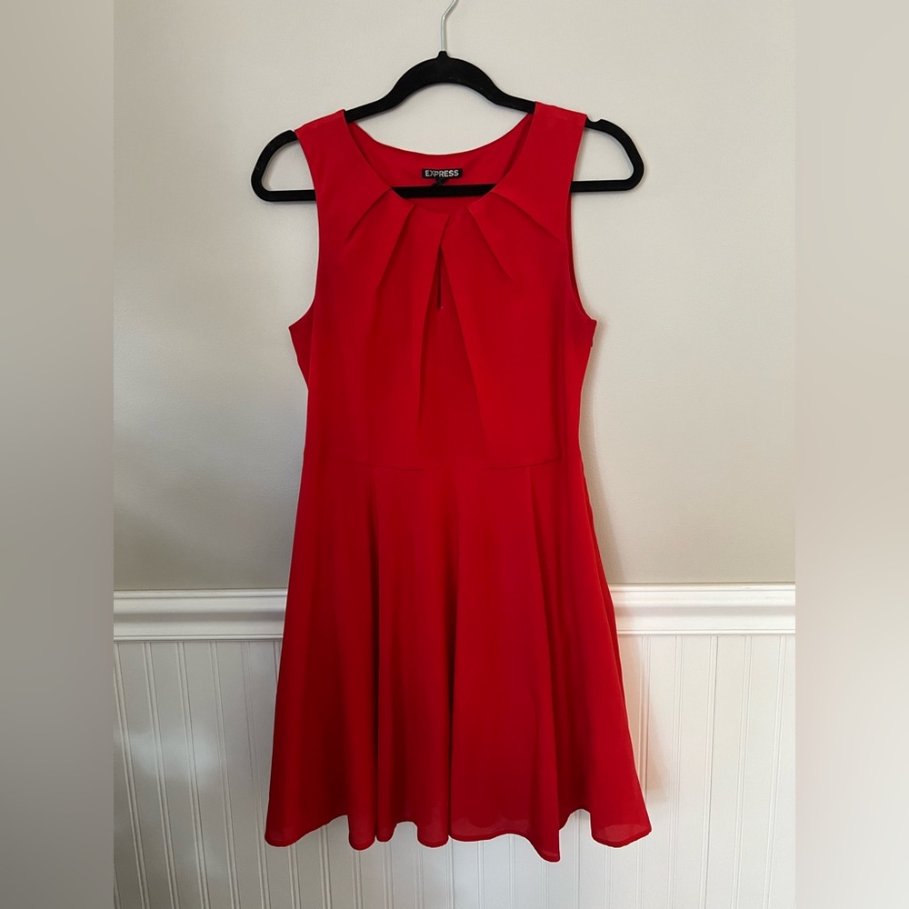 Express red dress